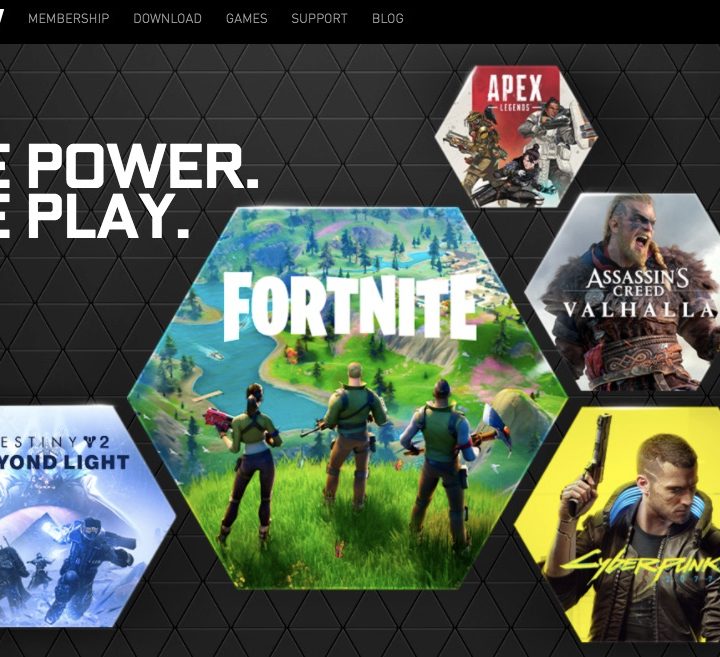 Una imagen del servicio de streaming de Nvidia GeForce Now