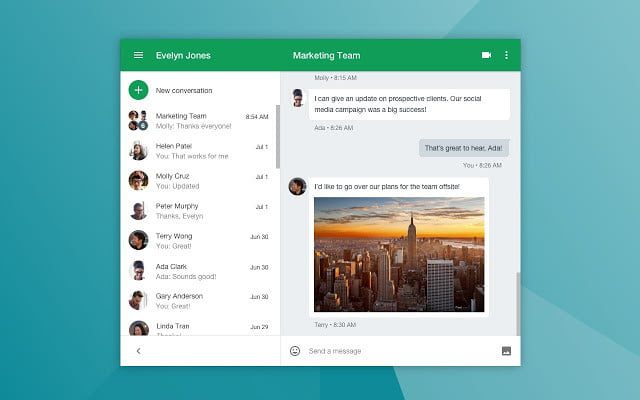 Imagen de pantalla de app de voz de Google para tratar de resolver los problemas en Hangouts