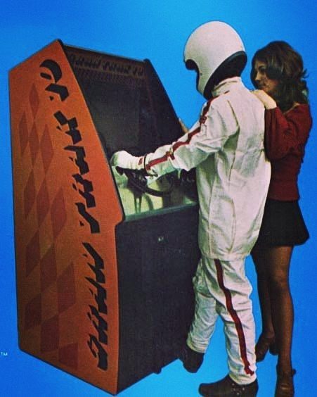 Un promocional de la arcade Atari Gran Trak 10