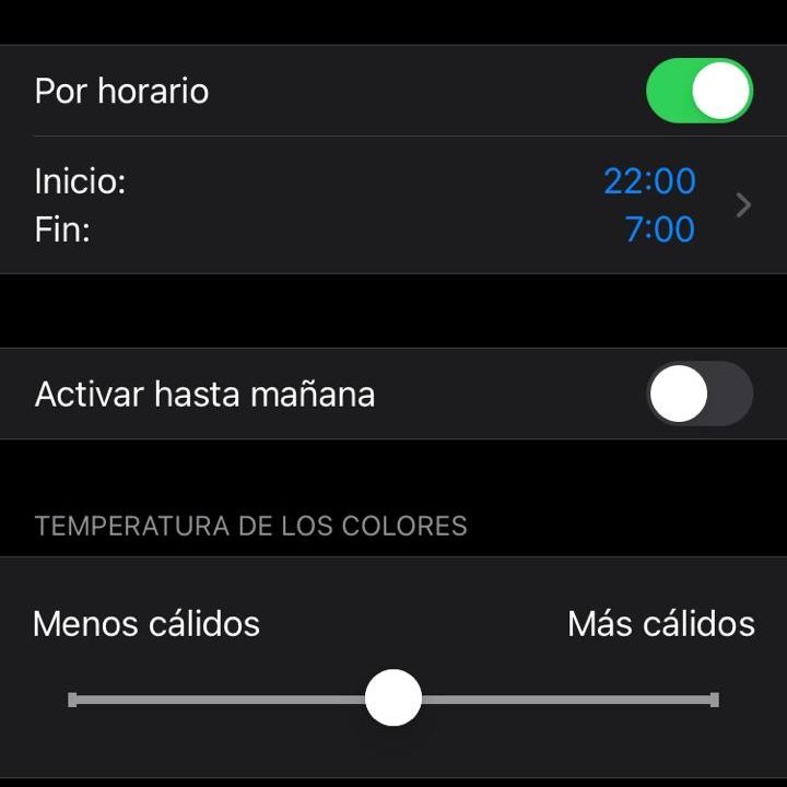 Cómo usar un filtro de luz azul con Night Shift en un iPhone 3