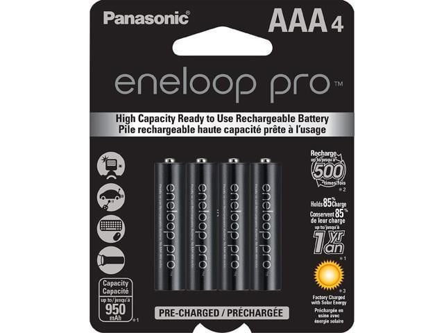 Paquete de 4 pilas AAA Panasonic Eneloop Pro