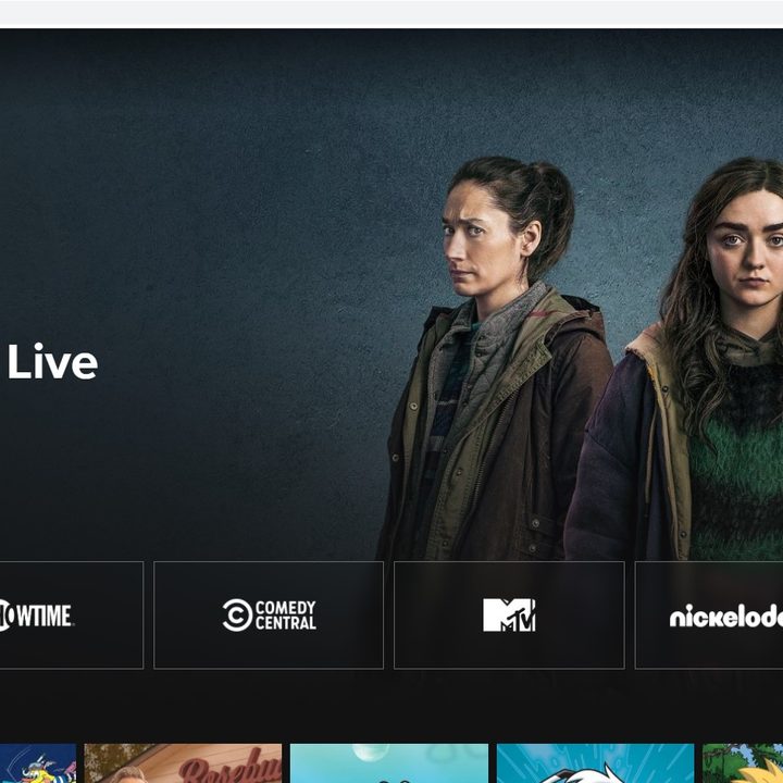 Interfaz de Paramount Plus