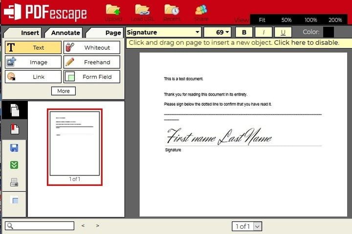 PDFescape, una de las mejores apps para aprender cómo firmar digitalmente un documento