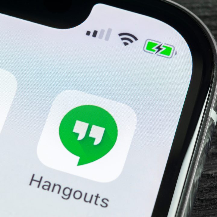 problemas en Hangouts ícono de la appp de Hangouts en un iPhone