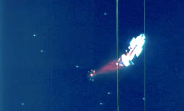 Una imagen del sistema de defensa SDI que al que el expresidente Reagan aludió como La Guerra de las Galaxias