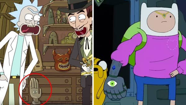 Una referencia a "Adventure Time" en Rick y Morty