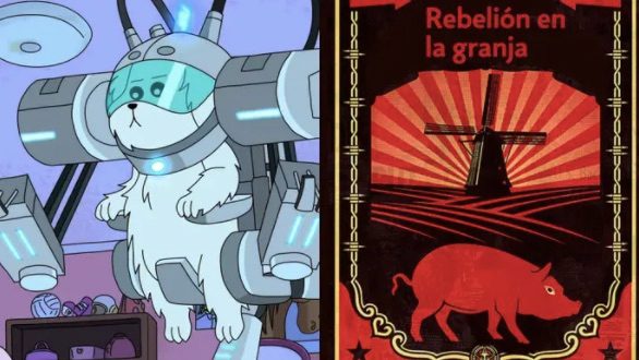 El perro rebelde Snowball de "Rick y Morty"