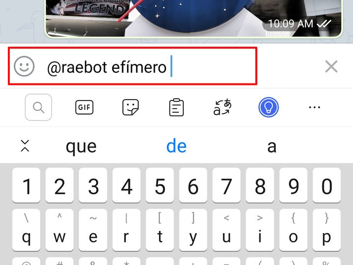 Bot de la RAE en Telegram