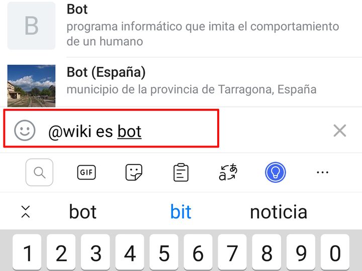 Bot de Wikipedia en Telegram