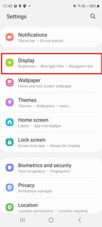 Cómo usar el teléfono con filtro de luz azul encender samsung galaxy s20 fe captura de pantalla 2