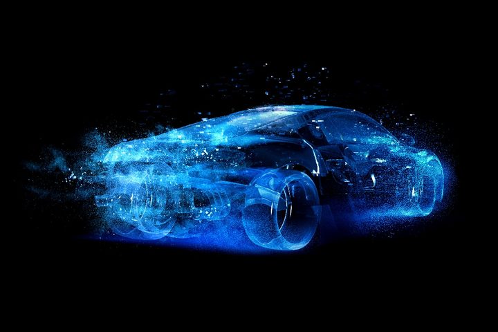 Un boceto de vehículo eléctrico