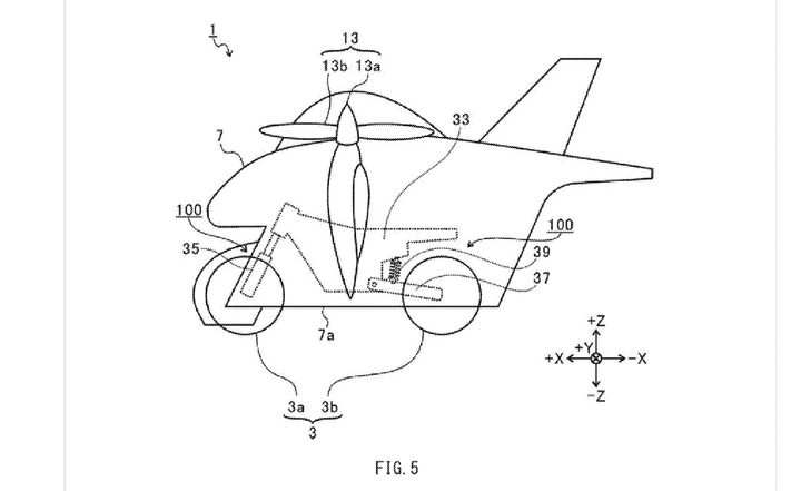 Subaru flying bike side