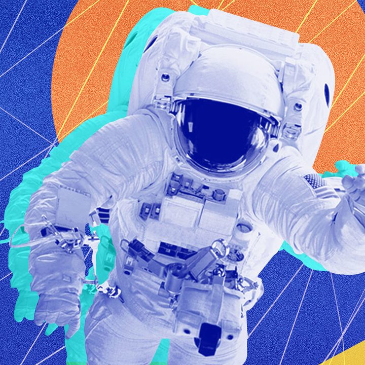 Una ilustración de un astronauta