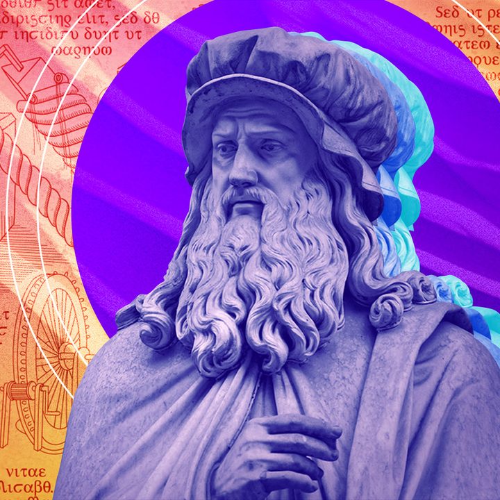 Una ilustración del genio renacentista Leonardo Da Vinci