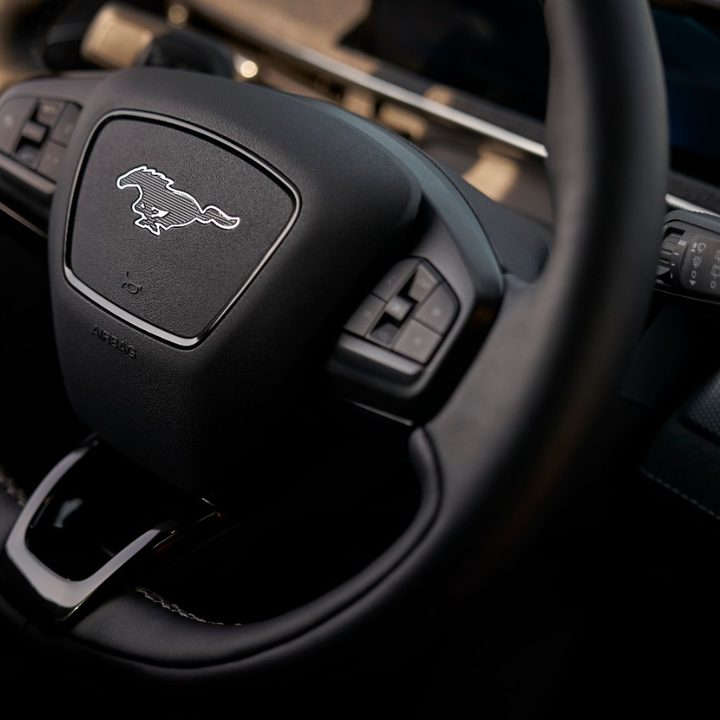 2021 Mustang Mach-E GT steering wheel