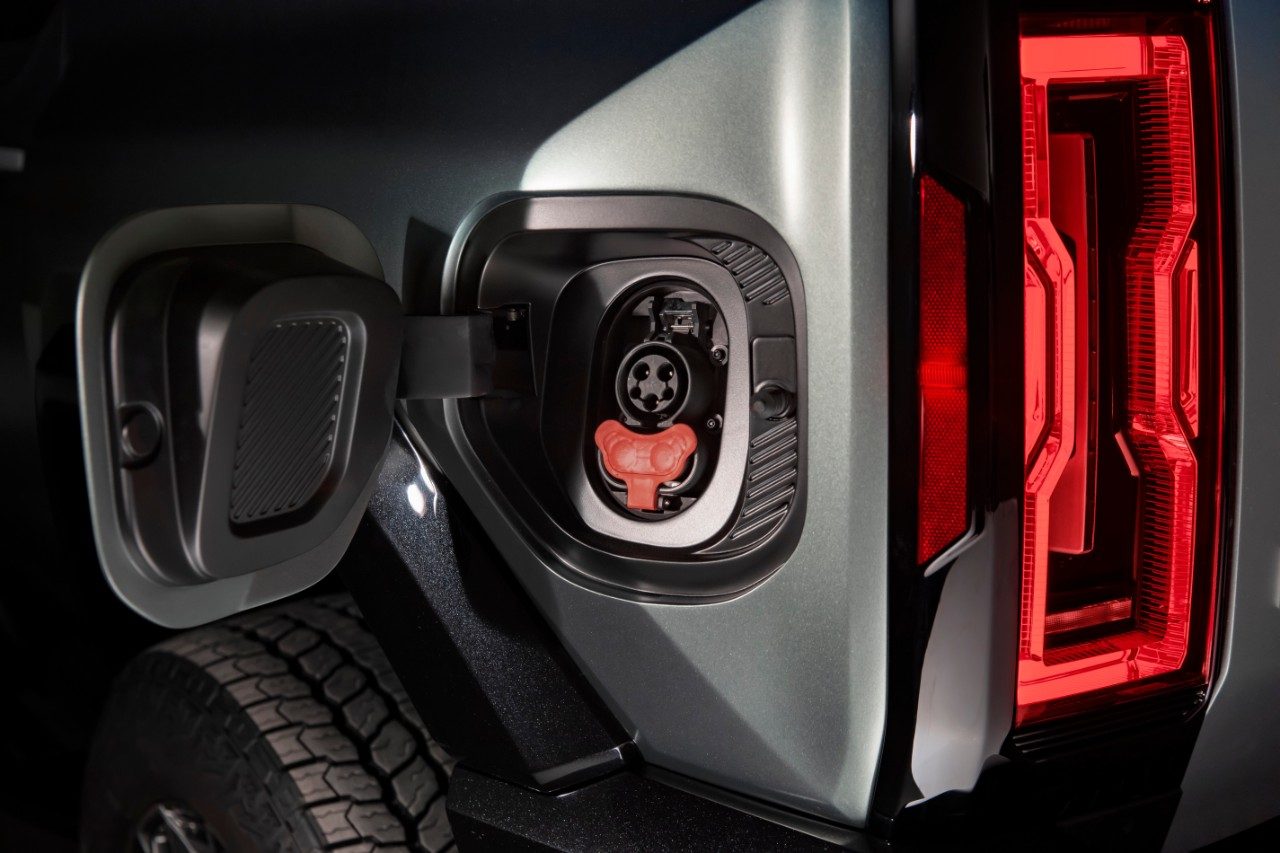 GMC HUMMER EV SUV charging port
