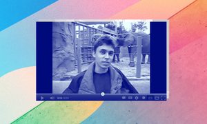 Una imagen del primer video de YouTube, "Me at the zoo" de Jawed Karim
