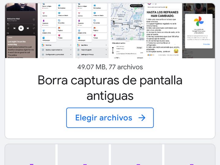Eliminar archivos de Files de Google