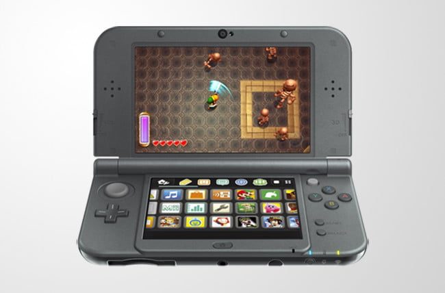 The Legend of Zelda: A Link Between Worlds en una 3DS.