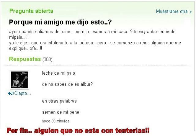 Albur explicado en Yahoo Respuestas