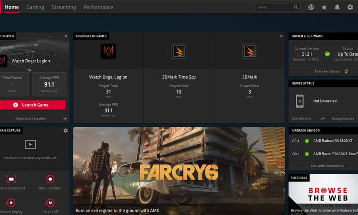 Frame de juego FarCry6 para demostrar cómo se activa AMD Smart Access Memory