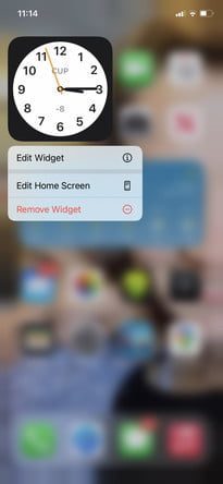 Configuración de widget Reloj para cambiar ubicación 1