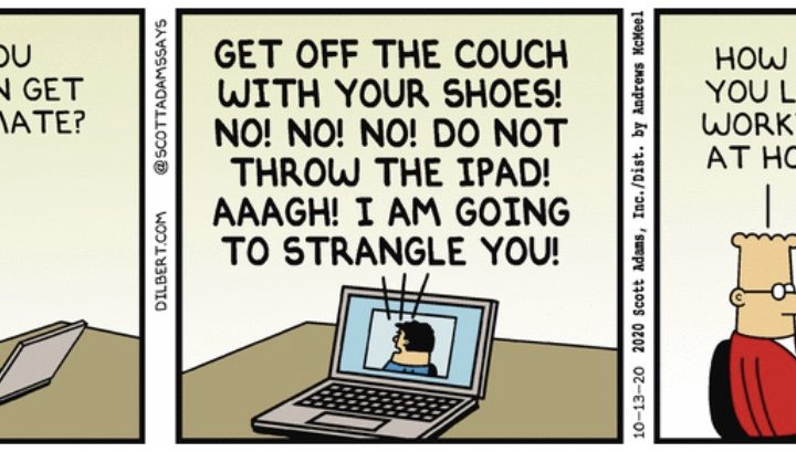 Una tira cómica de Dilbert