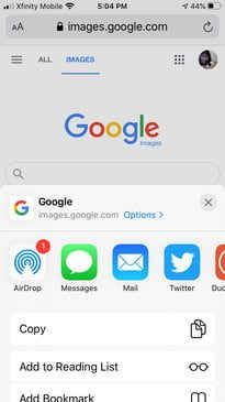 Cómo hacer una búsqueda inversa de imágenes en un iPhone 1