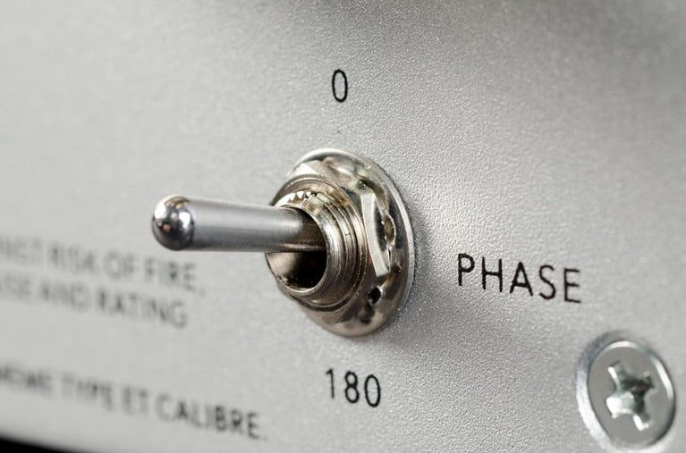 Selector de fase de un aparato de audio