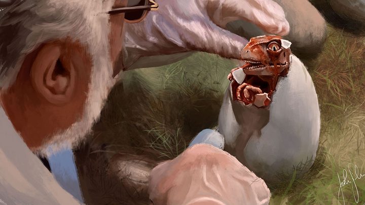 Una imagen de la película "Jurassic Park" de Steven Spielberg