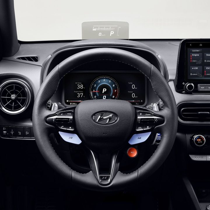 2022 Hyundai Kona N steering wheel