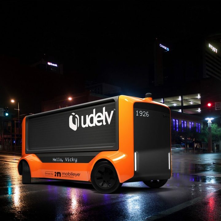 El vehículo repartidor autónomo de la subsidiaria de Intel, Mobileye