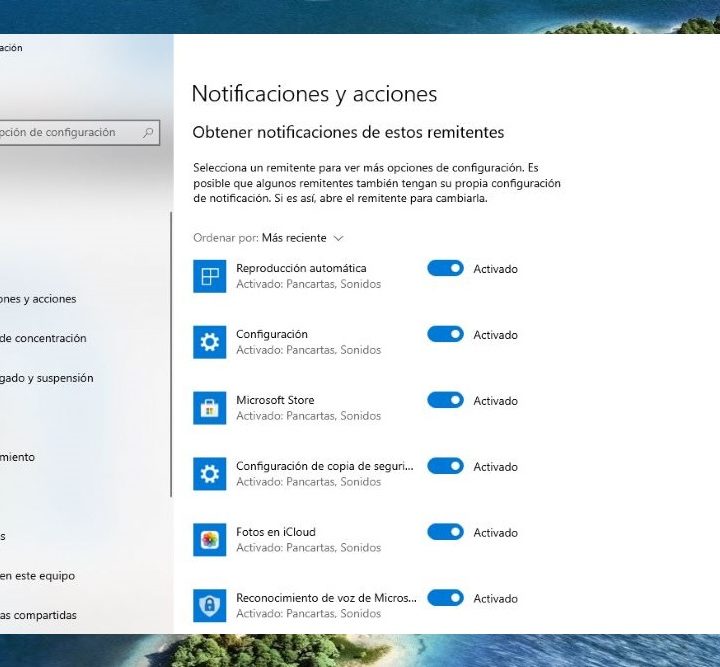 Personalizar Notificaciones