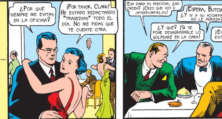 Una imagen del primer cómic de Superman