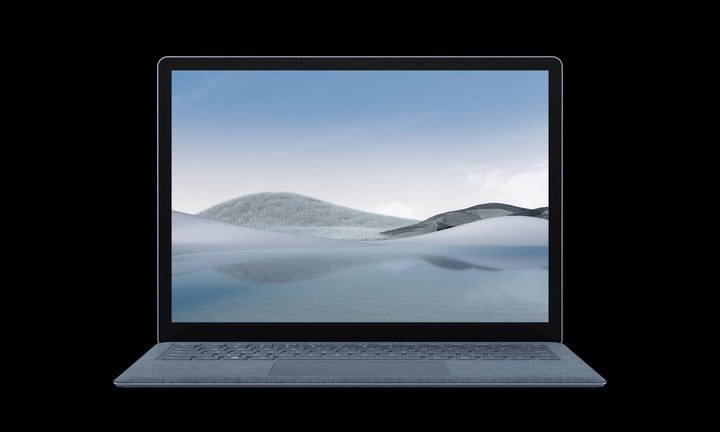 Una laptop mostrando la imagen de unas dunas