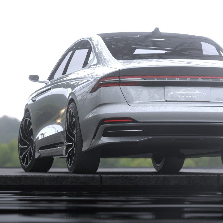 Lincoln Zephyr Reflection rear view