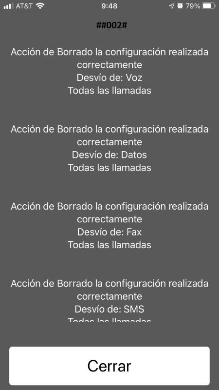 Pantalla de configuración de un celular 1