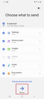 restaurar fabrica galaxy s8 plus 127 screenshot 20200514 131610 smart switch 153x340