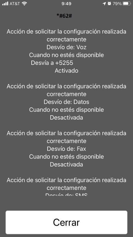 Pantalla de configuración de un celular 2