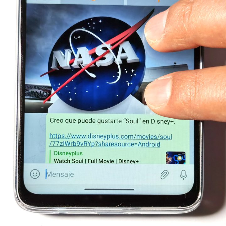 Ampliar una imagen en Telegram