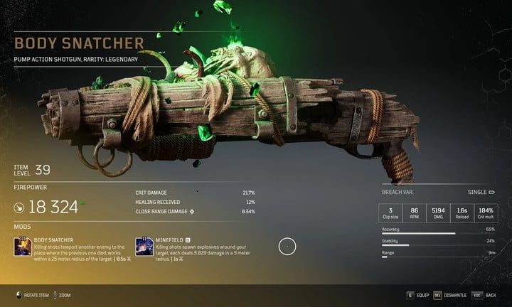 Outriders armas legendarias