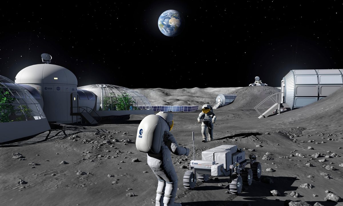 Red de satélites en la Luna