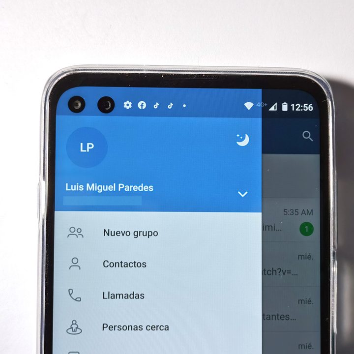 Modo oscuro en Telegram