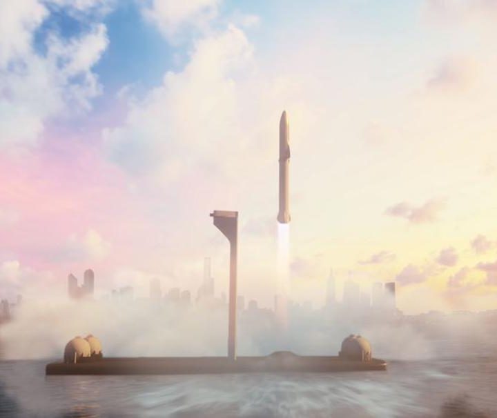 Plataforma de lanzamiento en alta mar de SpaceX