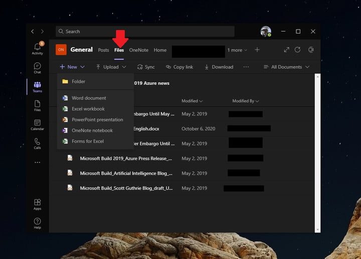 Captura de pantalla para conocer las funciones de Microsoft Teams 2