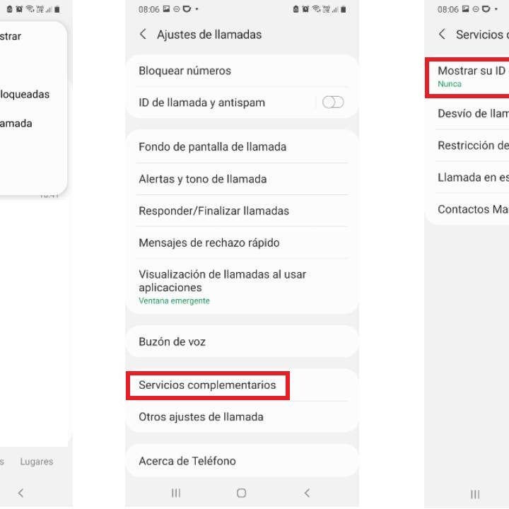 Cómo llamar con número oculto en un celular Samsung