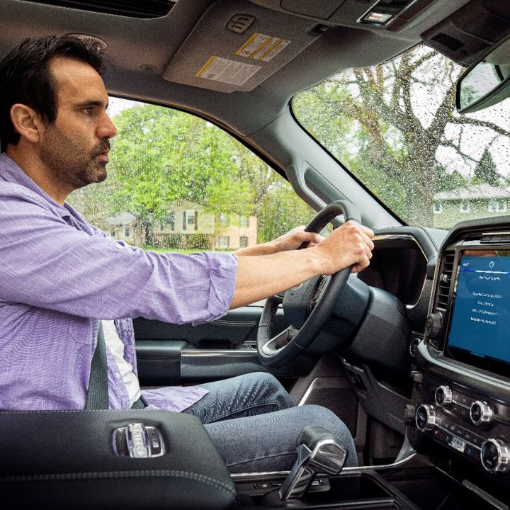 Ford dashboard with Alexa