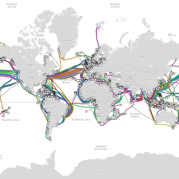 Mapa de cables submarinos