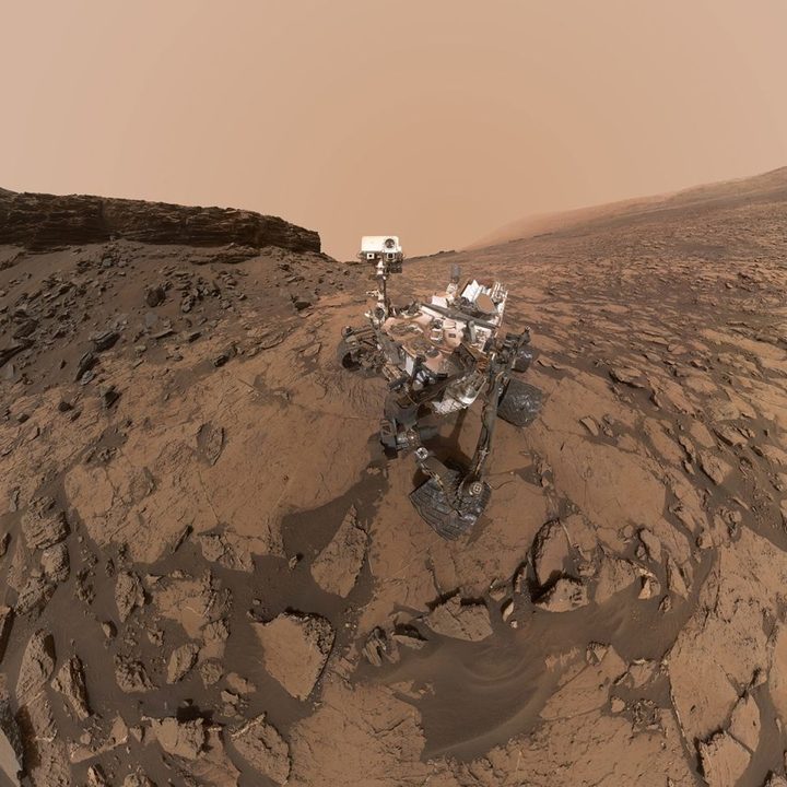 Selfie de Curiosity en el monte Sharp de Marte