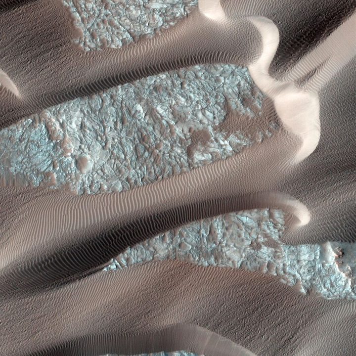 El campo de dunas de Nili Patera de Marte